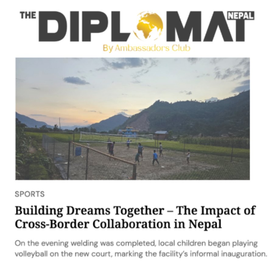 The Diplomat Nepal — Building Dreams Together: The Impact of Cross-Border Collaboration in Nepal